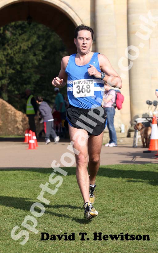 Michael Morris (Morpeth Harriers) wins the Run Northumberland Half Marathon.